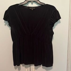 XL Almost Famous Black Sheer Top